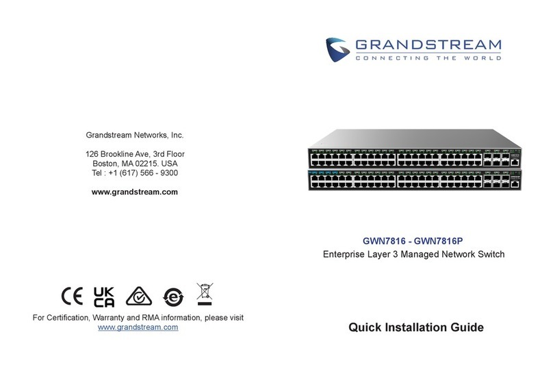 Grandstream Networks GWN7816 User manual Grandstream Networks GWN7816 User manual