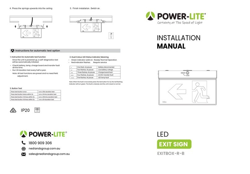 PowerLite EXITBOX-R-B installation manual PowerLite EXITBOX-R-B installation manual