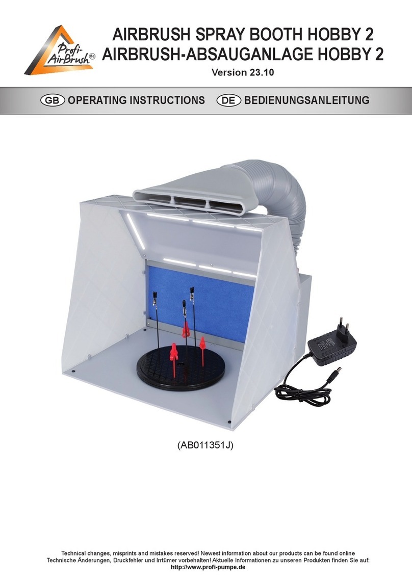 Profi-pumpe Profi AirBrush HOBBY 2 operating instructions