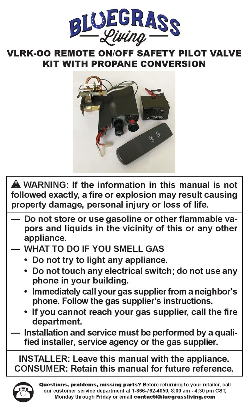 Bluegrass Living VLRK-OO instruction manual