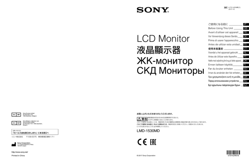 Sony LMD-1530MD User manual