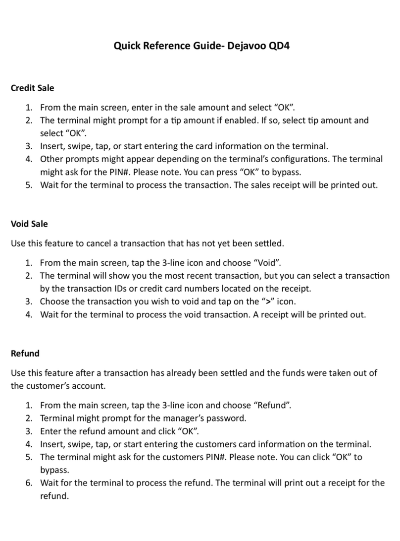 dejavoo QD4 User manual