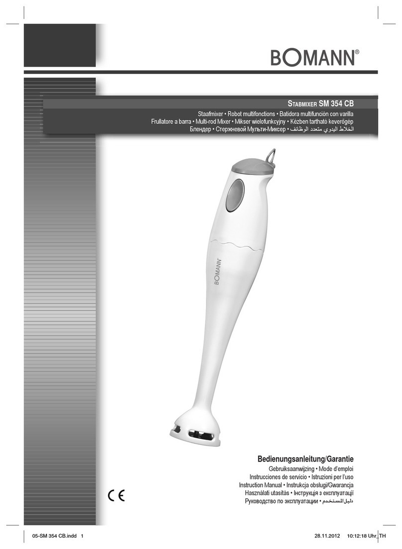 BOMANN SM 354 CB instruction manual