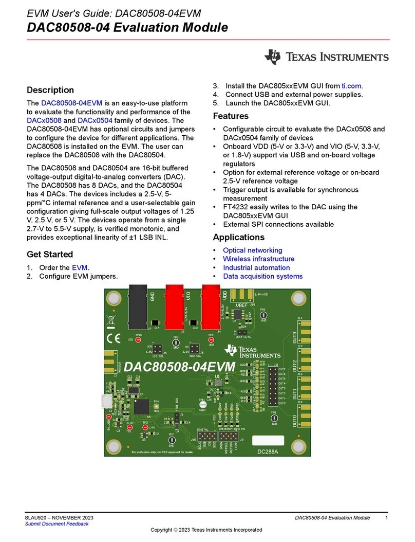 Texas Instruments DAC80508-04EVM User manual