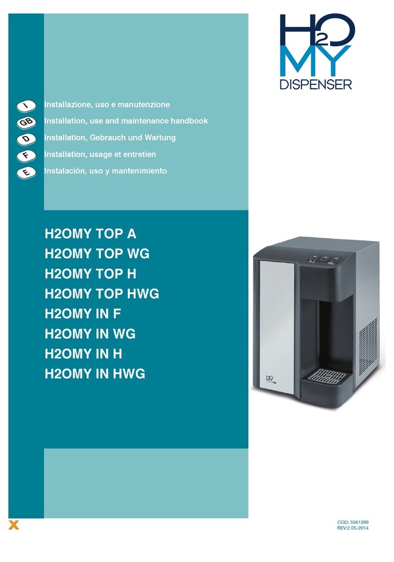 Cosmetal H2OMY TOP A Installation, use and maintenance handbook Cosmetal H2OMY TOP A Installation, use and maintenance handbook