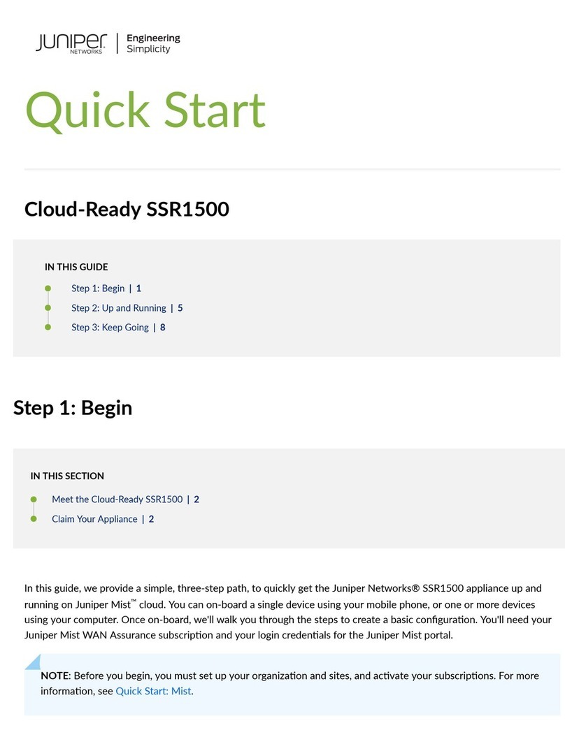 Juniper SSR1500 quick start