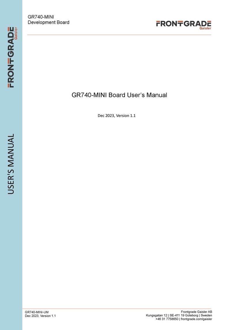 FRONTGRADE GR740-MINI user manual FRONTGRADE GR740-MINI user manual