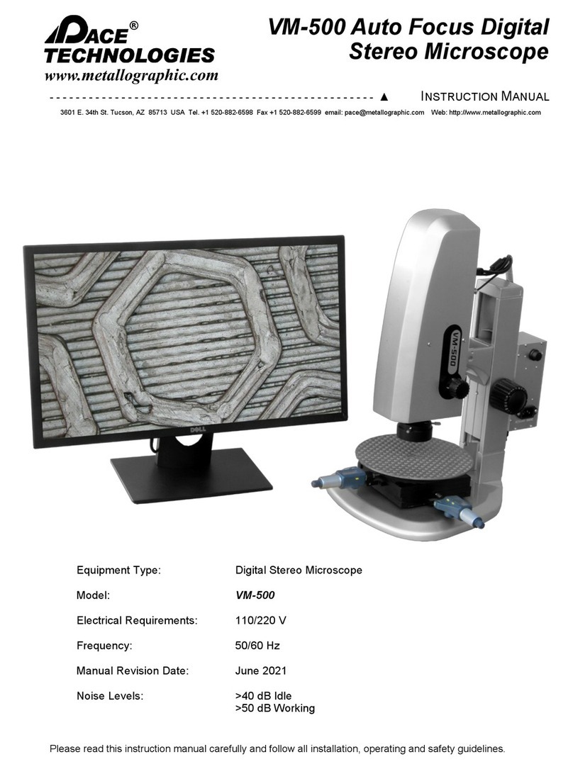 Pace Technologies VM-500 instruction manual