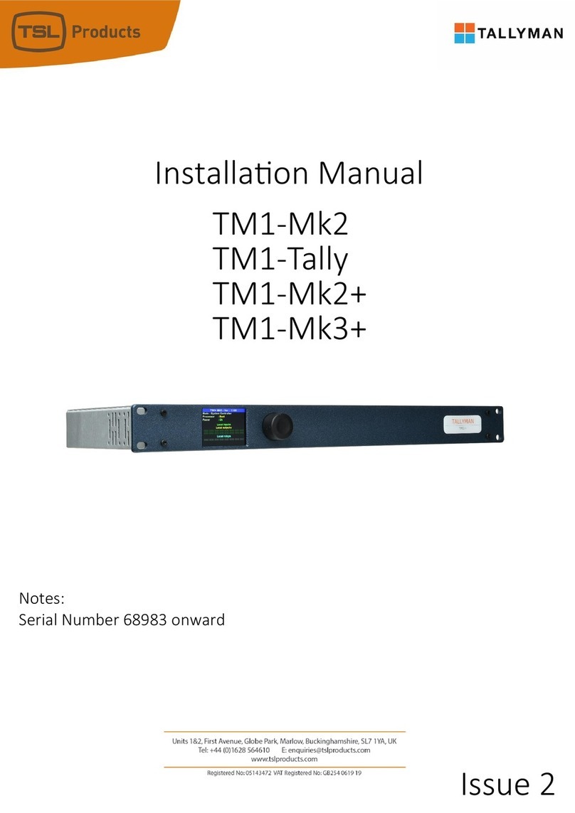 TSL TALLYMAN TM1-Mk2 User manual