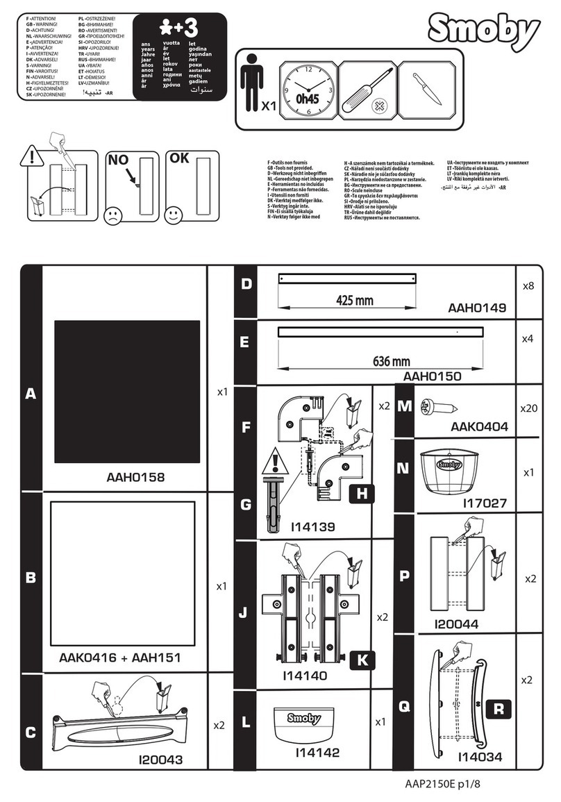 Smoby 7600410401 quick start guide