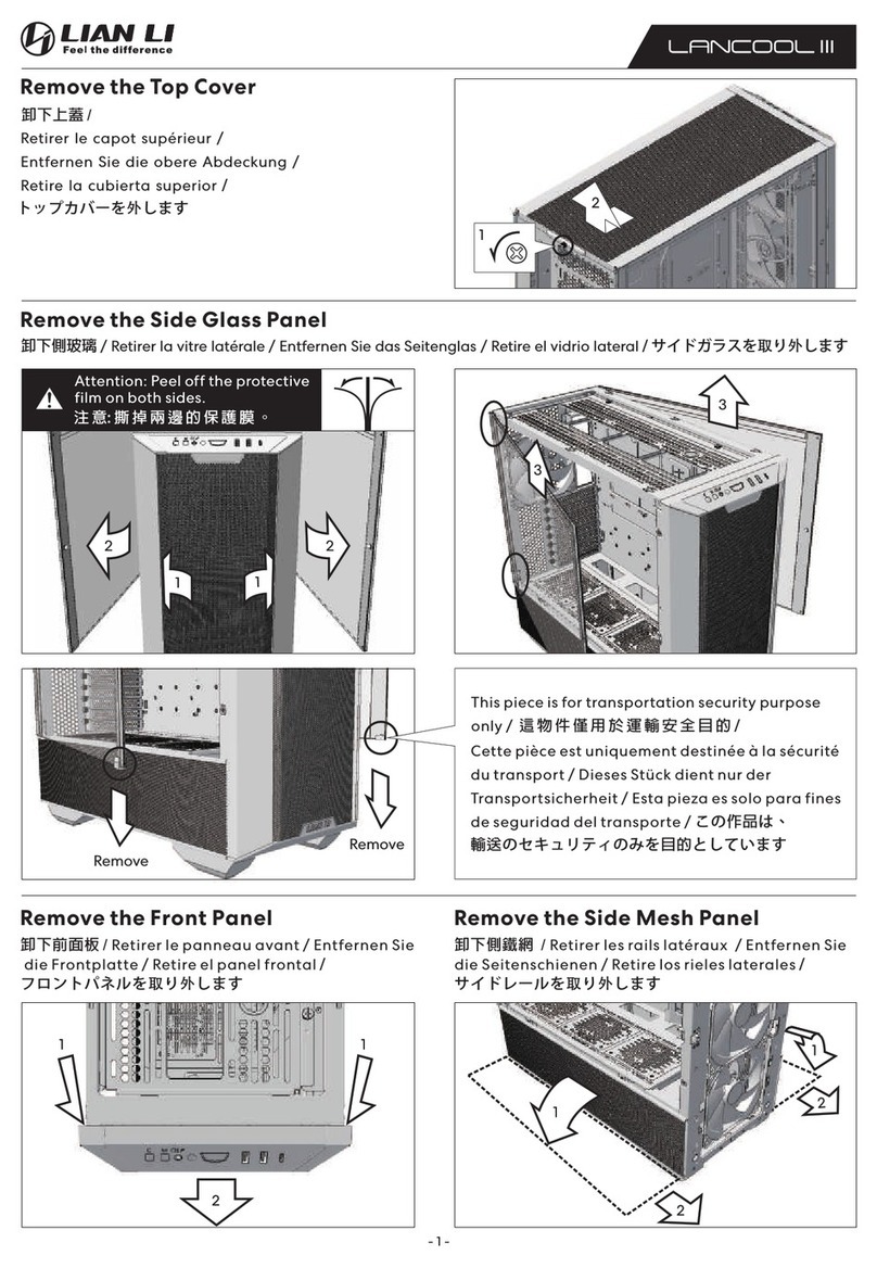 Lian-Li LANCOOL III User manual Lian-Li LANCOOL III User manual