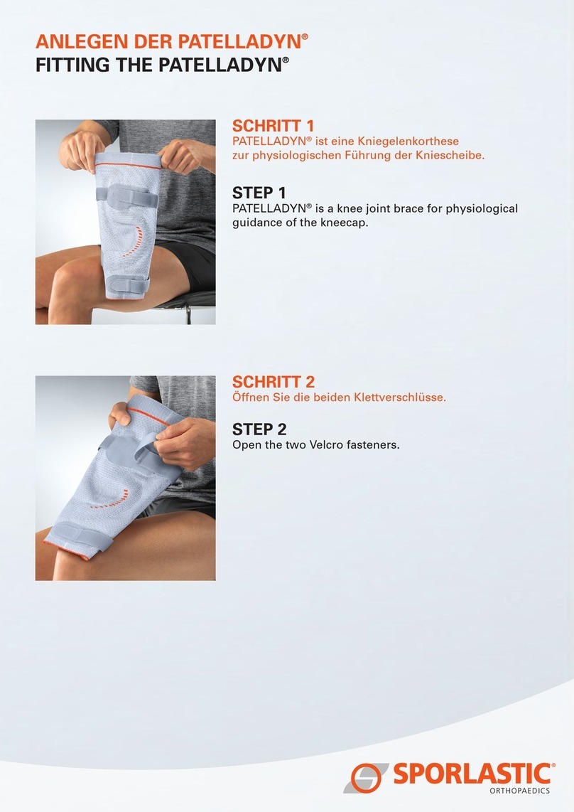 SPORLASTIC PATELLADYN 07085 Fitting instructions