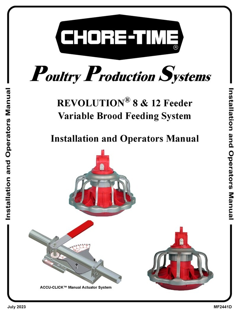 Chore-Time REVOLUTION 8 Installation and operator's manual