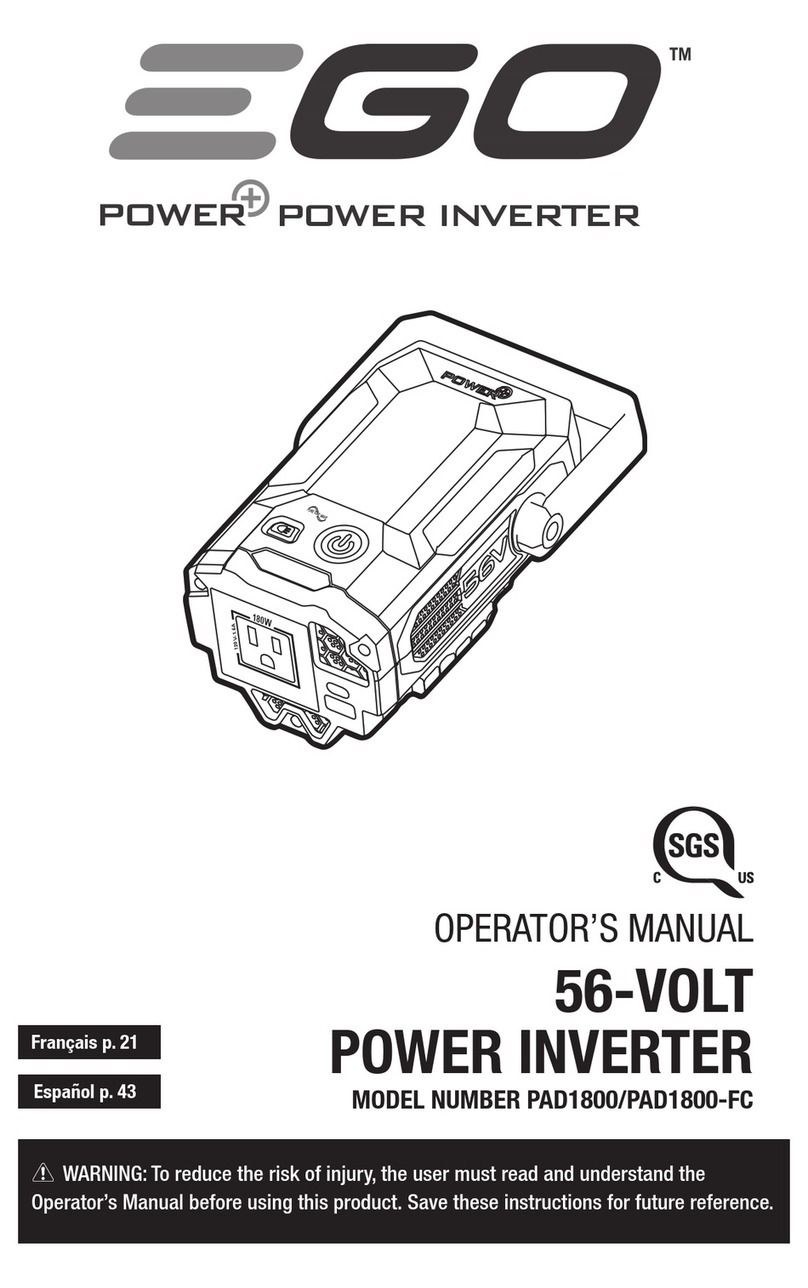Ego Power+ PAD1800 Operator's manual