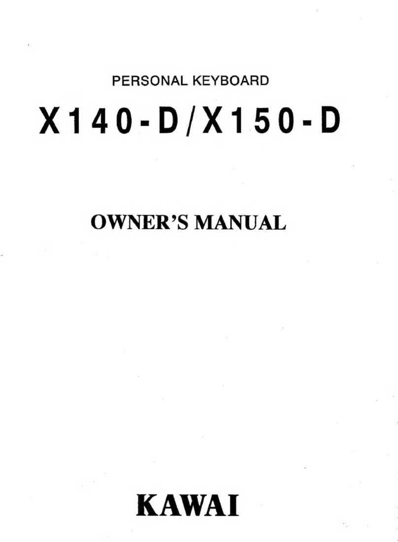Kawai X140-D User manual