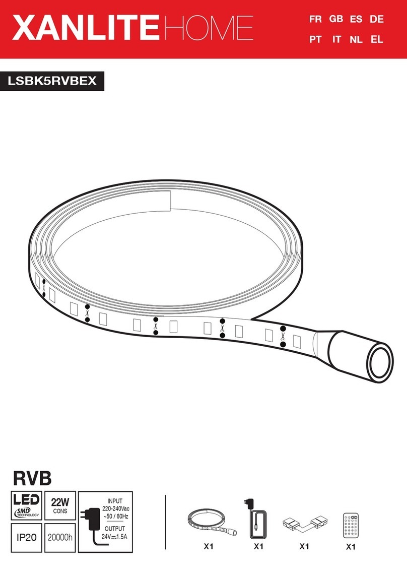 XanLite HOME LSBK5RVBEX quick start guide XanLite HOME LSBK5RVBEX quick start guide
