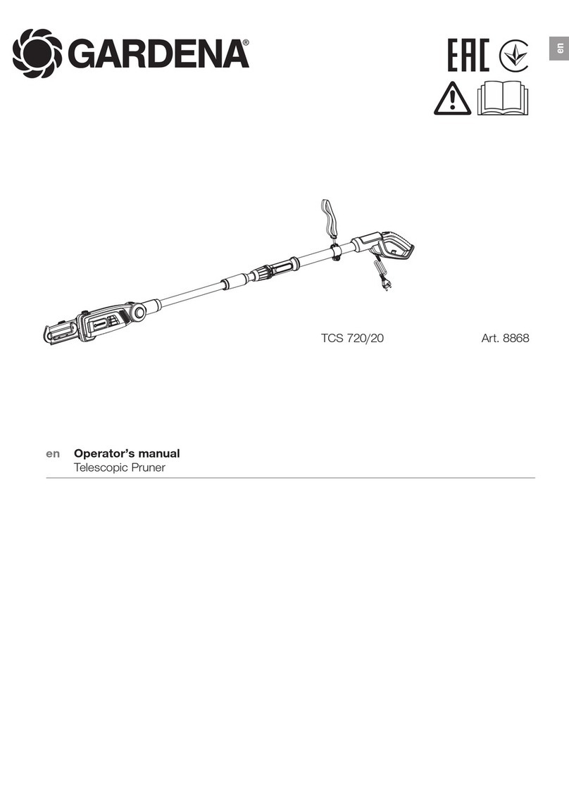 Gardena TCS 720/20 Operator's manual Gardena TCS 720/20 Operator's manual