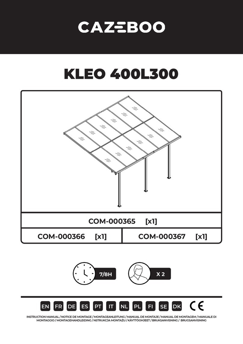 CAZEBOO KLEO 400L300 Assembly instructions