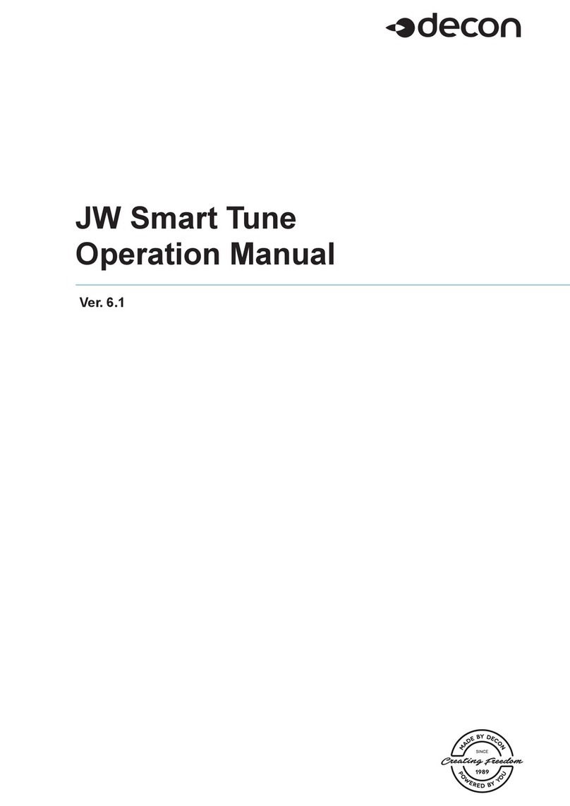 decon JW Smart Tune User manual decon JW Smart Tune User manual