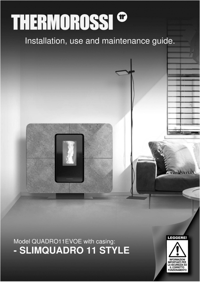 THERMOROSSI SLIMQUADRO 11 STYLE Installation and operating instructions