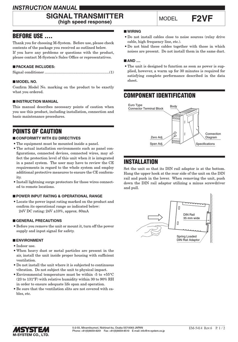 M-system F2VF User manual