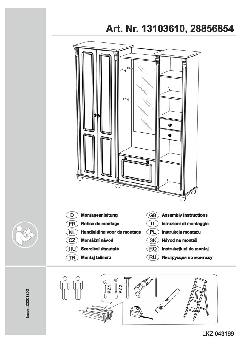 Home affaire Tessin 13103610 Assembly instructions