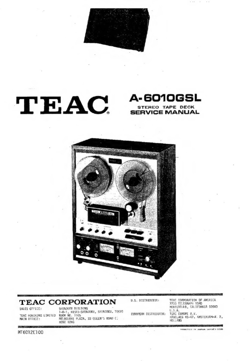 Teac A-6010GSL User manual