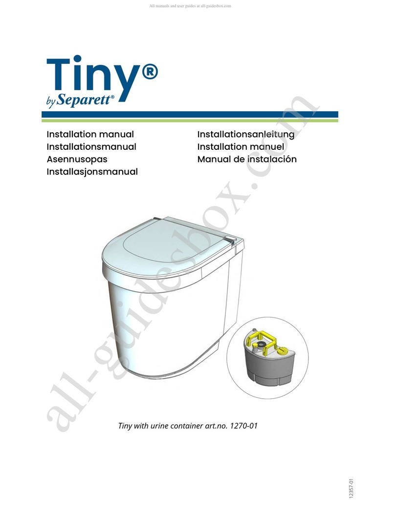 Separett Tiny 1270-01 installation manual