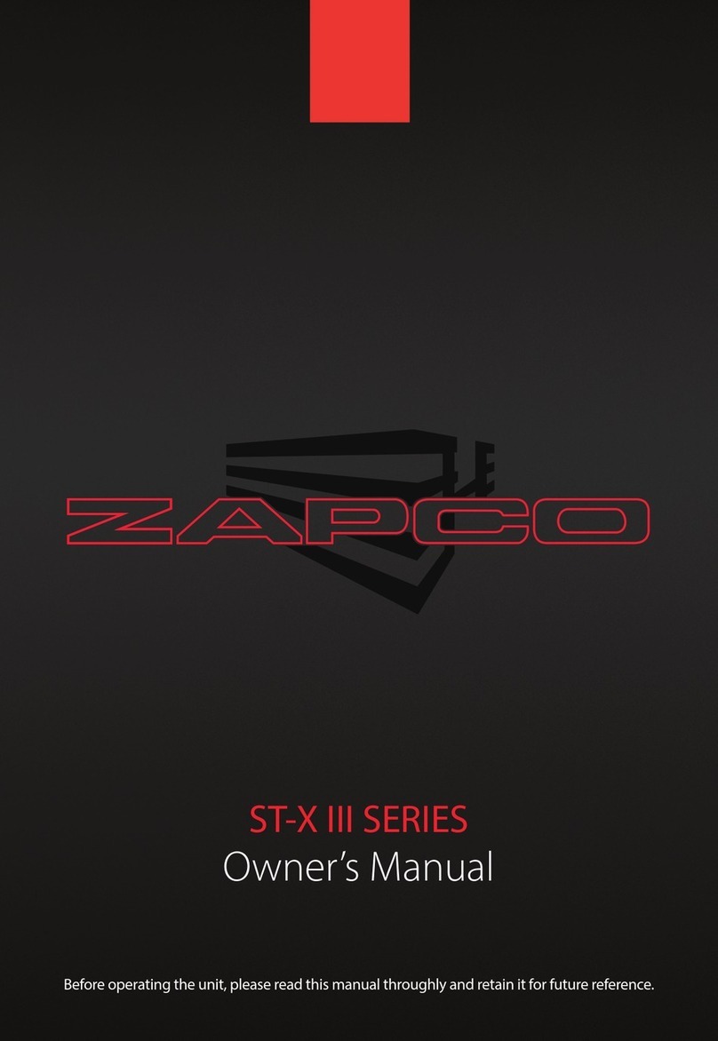 zapco ST-X III Series owner's manual