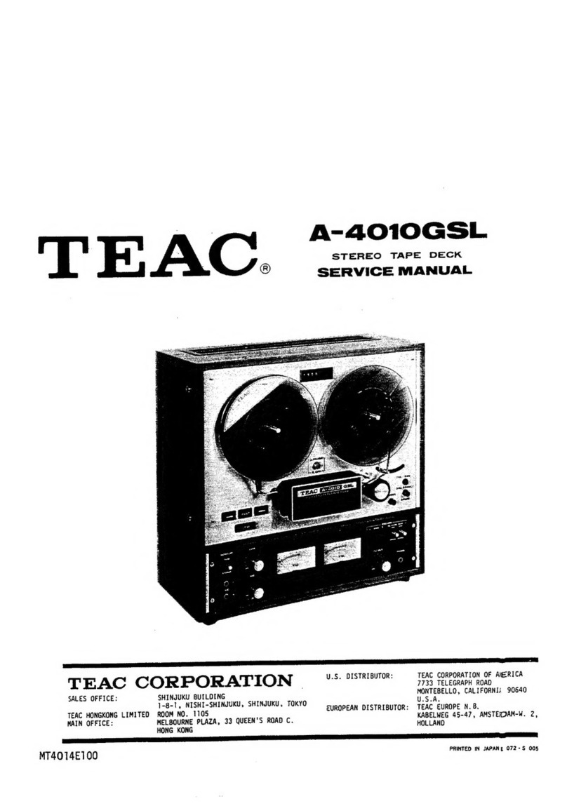 Teac A-4010GSL Service manual