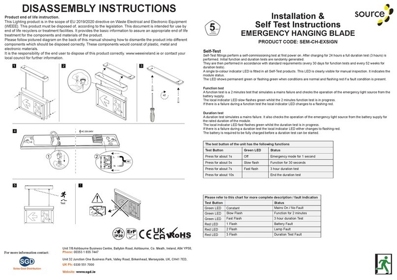 Source SEM-CH-EXSIGN User manual