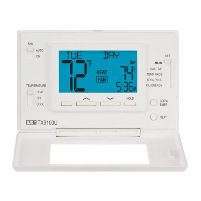 LUX SMART TEMP TX9100U user manual