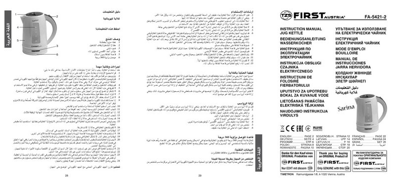 TZS First AUSTRIA FA-5421-2 instruction manual