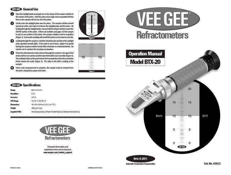 VEE GEE BTX-20 User manual