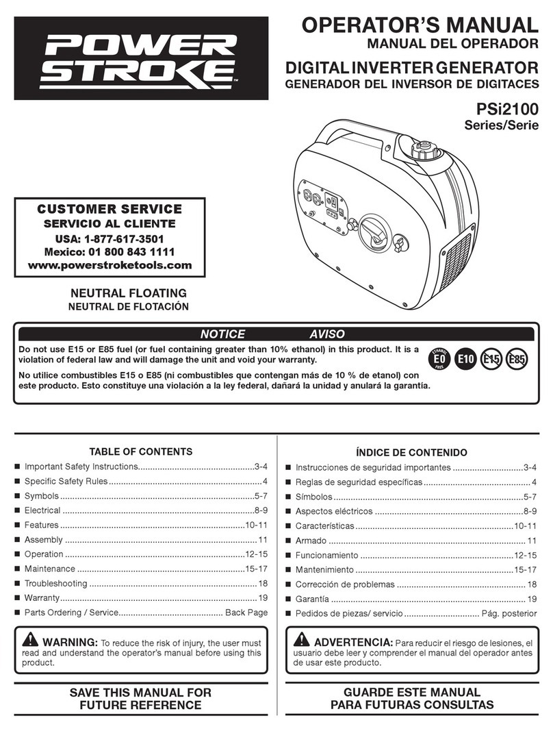Power Stroke PSi2100 Series User manual