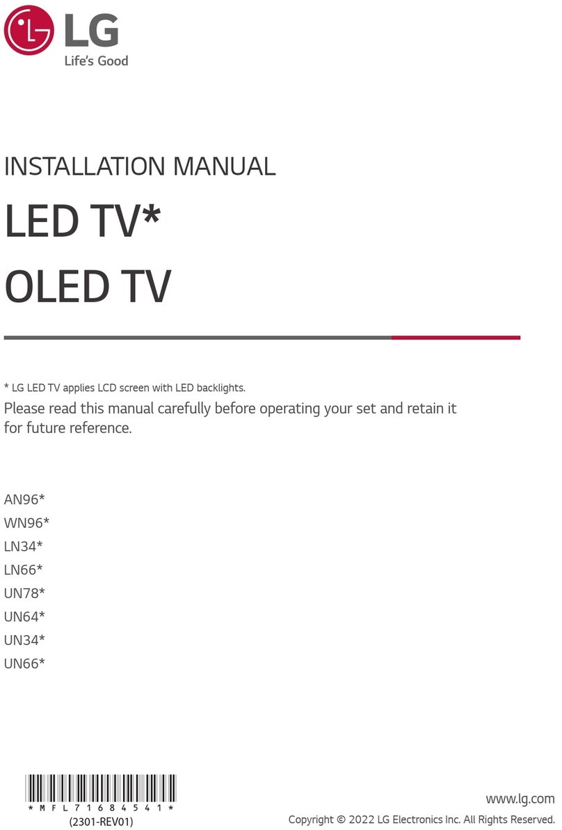 LG UN64 Series User manual