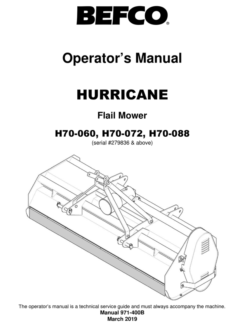 BEFCO HURRICANE Operator's manual