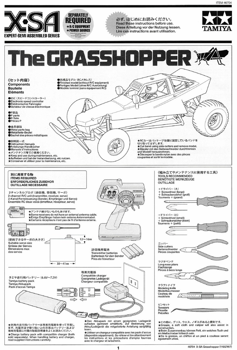 Tamiya X-SA The GRASSHOPPER quick start guide