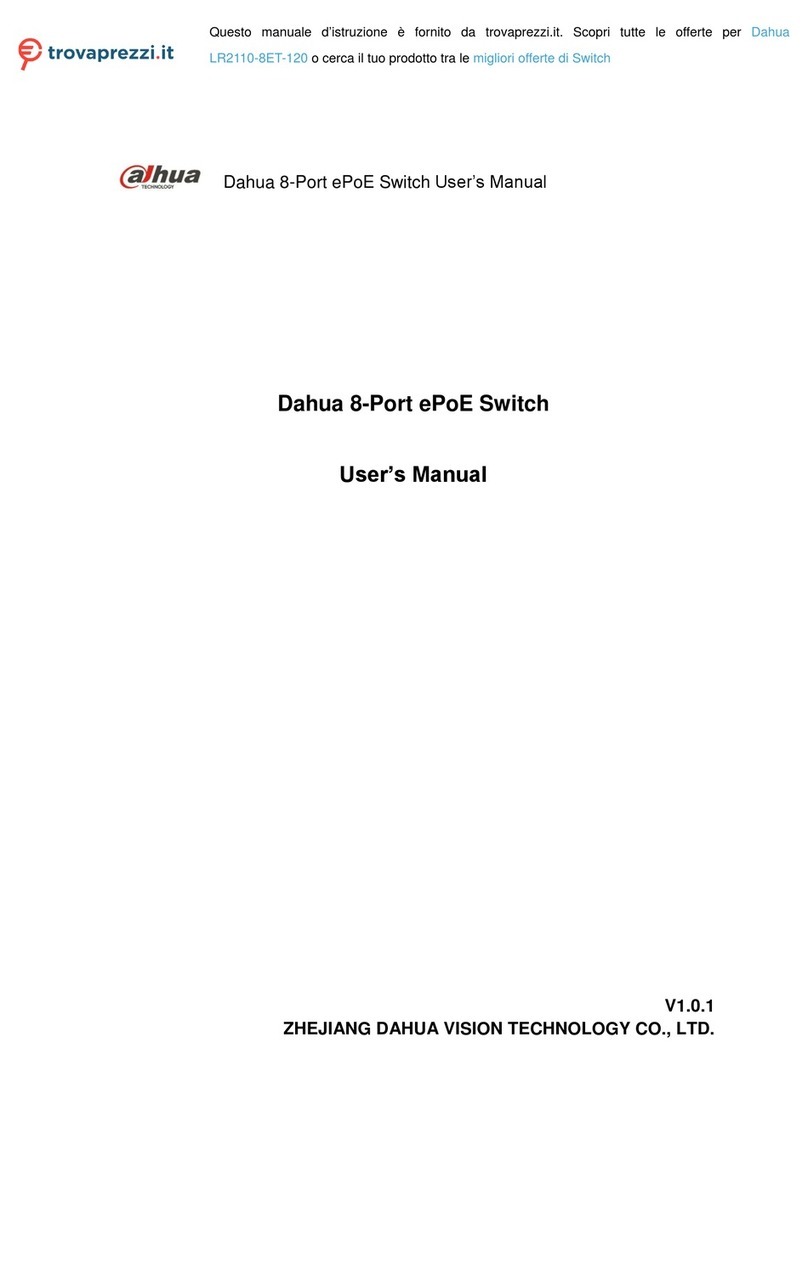 Dahua Technology DH-PFL2210-8ET-120 User manual