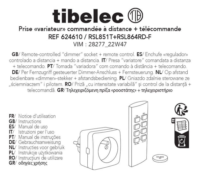 tibelec RSL851T instructions