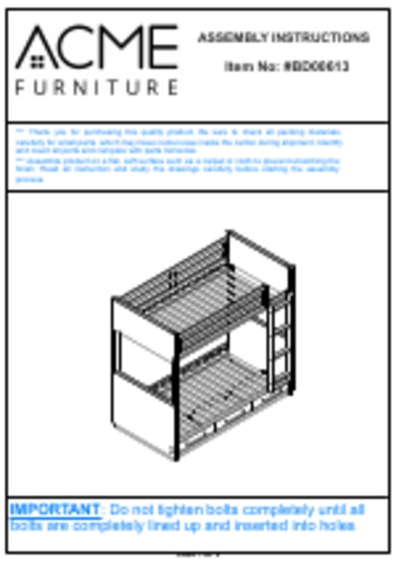 Acme Furniture BD00613 Assembly instructions