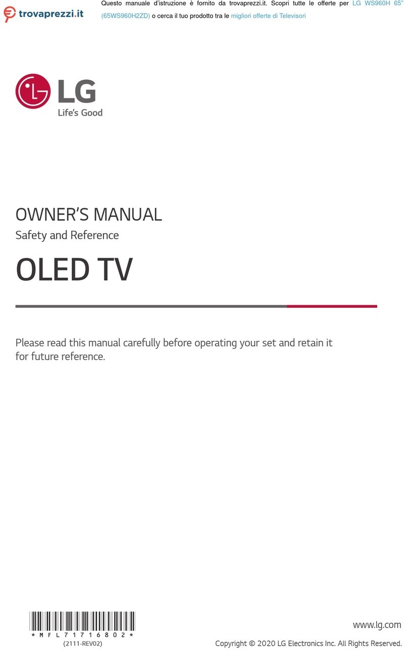 LG 55WS96 Series Parts list manual
