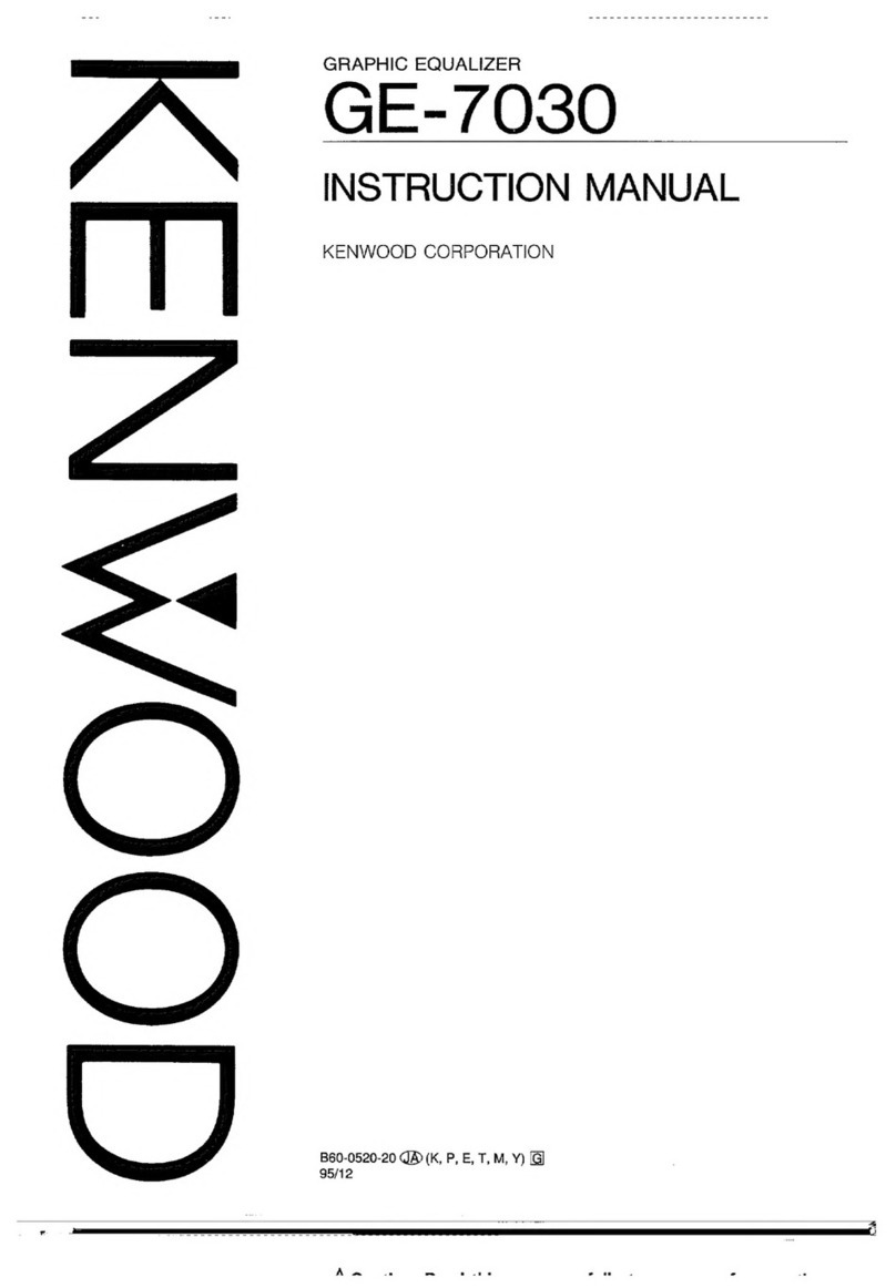 Kenwood GE-7030 User manual