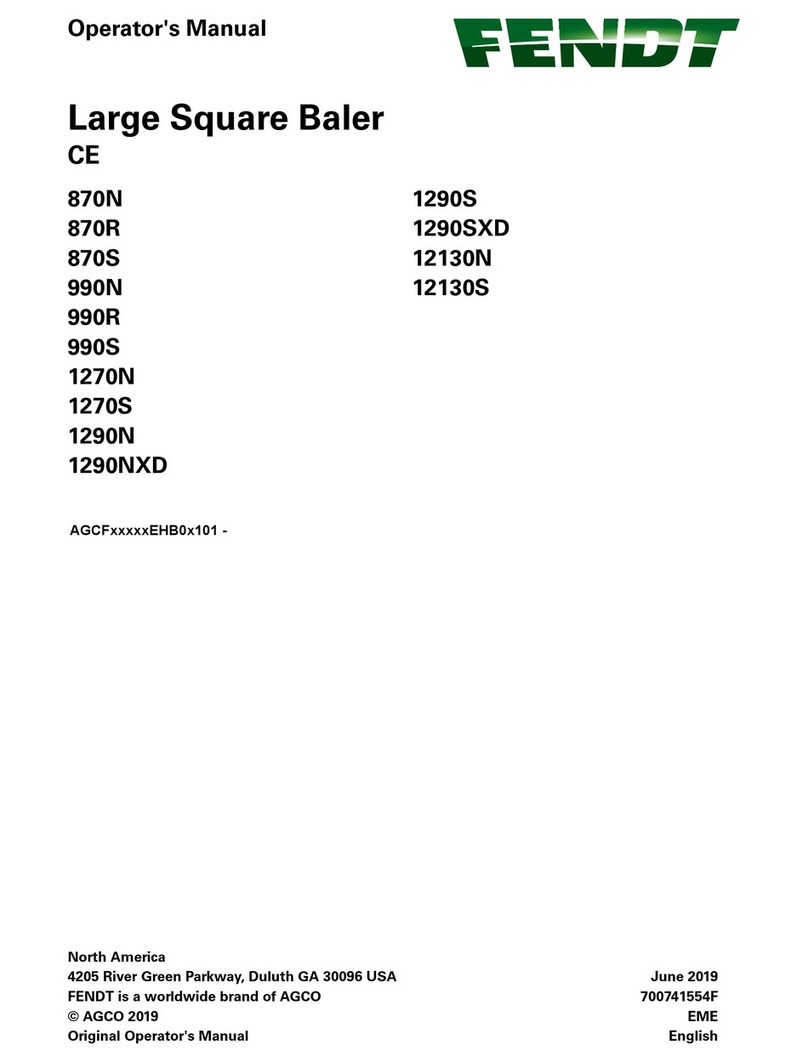 AGCO FENDT 870N Operator's manual