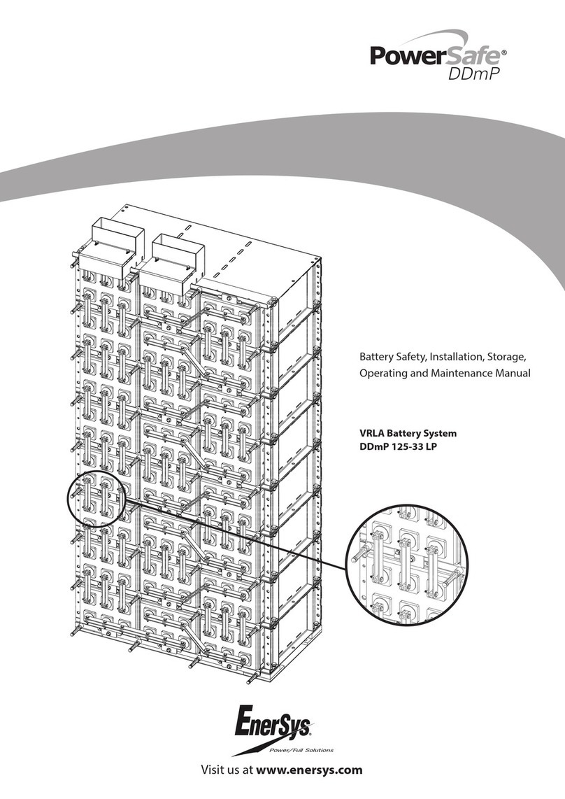 EnerSys PowerSafe DDmP125-33 LP Operating instructions