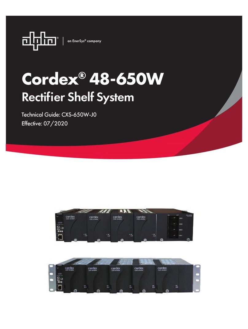 EnerSys Alpha Cordex 48-650W Technical guide