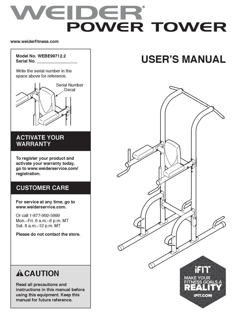Weider WEBE99712.2 User manual