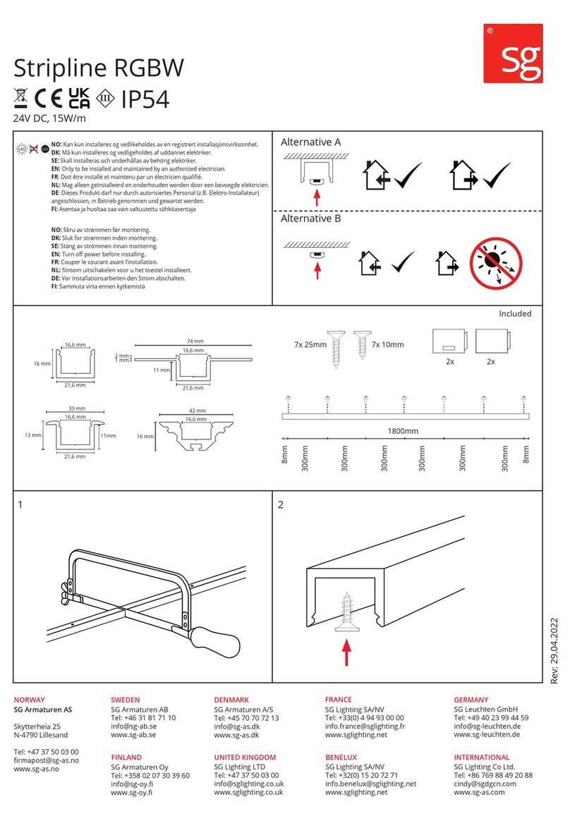 SG Stripline RGBW quick start guide