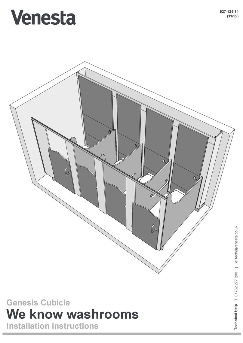 Venesta Genesis Cubicle installation instructions