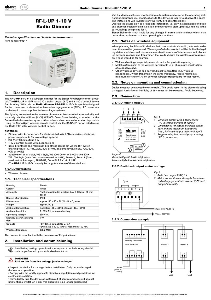 Elsner RF-L-UP 1-10 V User manual